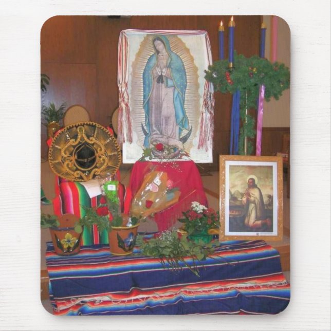 Unsere Dame der Guadalupe-Mausunterlage Mousepad (Vorne)