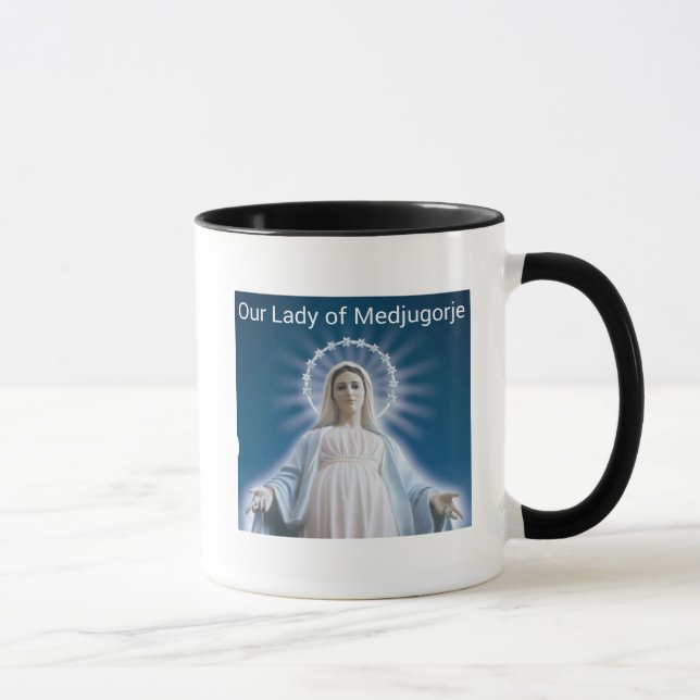 Unsere Dame der Medjugorje Kaffee-Tasse Tasse (Rechts)
