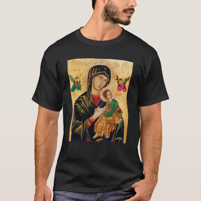 Unsere Dame der ständigen Hilfe, das orthodoxe rus T-Shirt (Vorderseite)