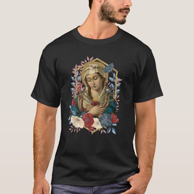 Unsere Dame der Trauern Seven Dolours Piety Mater  T-Shirt (Vorderseite)