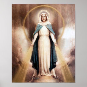 Unsere Dame des Anmut-Devotional Bildes Poster