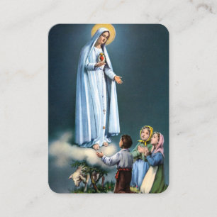 Unsere Dame des Fatima-Gebetskarte Visitenkarte