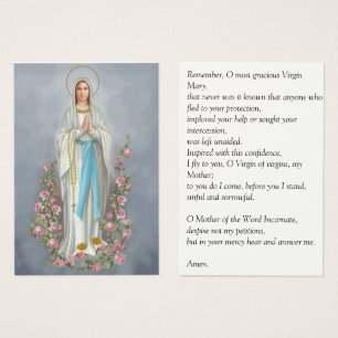 Unsere Dame des Gebets Rosenbeet-Lourdes Memorare