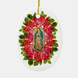 Unsere Dame des Guadalupe-Ornaments Keramik Ornament