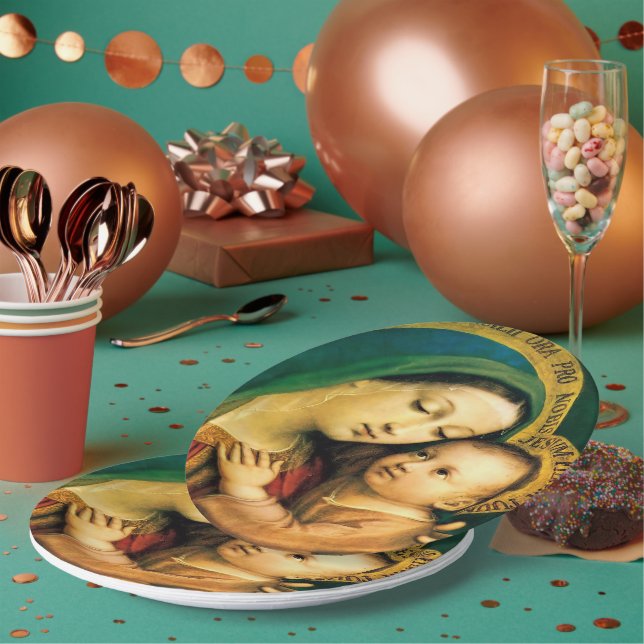 Unsere Dame des guten Rechtsbeistands Pappteller (Multi)