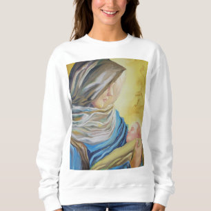 Unsere Dame des Schweigens hält das Baby Jesus Sweatshirt