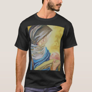 Unsere Dame des Schweigens hält das Baby Jesus T-Shirt