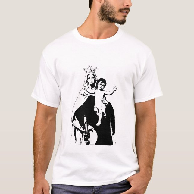 Unsere Dame des T - Shirt des Monte Carmel (Vorderseite)