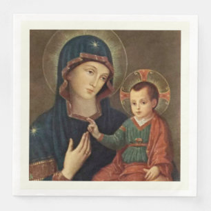 Unsere Dame des Trostes Jungfrau Mary Jesus Serviette