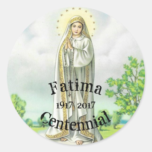 Unsere Dame Fatima Sticker (Vorderseite)