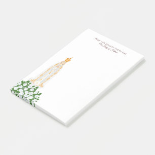 Unsere Dame Fatima und weiße Rosen Post-it Klebezettel