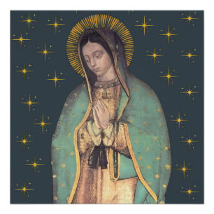 Unsere Dame Guadalupe Jungfrau Mary Glossy Poster
