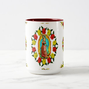 Unsere Dame Guadalupe Jungfrau Mary Katholische He Zweifarbige Tasse