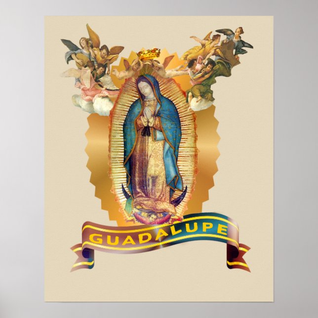 Unsere Dame Guadalupe Jungfrau Mary Mexico Katholi Poster (Vorne)