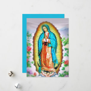Unsere Dame Guadalupe Morgengebet Feiertagskarte