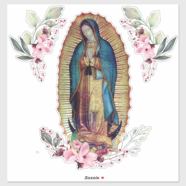 Unsere Dame Guadalupe, Nuestra Señora de Guadalupe Aufkleber (Blatt)