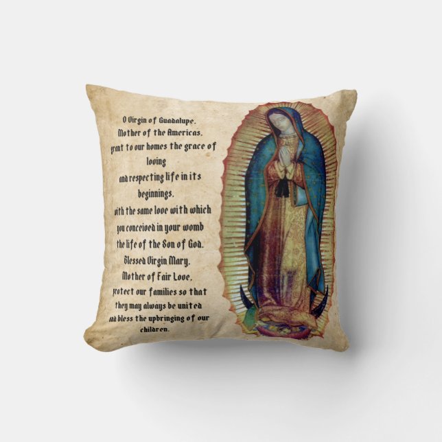 Unsere Dame Guadalupe, Nuestra Señora de Guadalupe Kissen (Vorderseite)