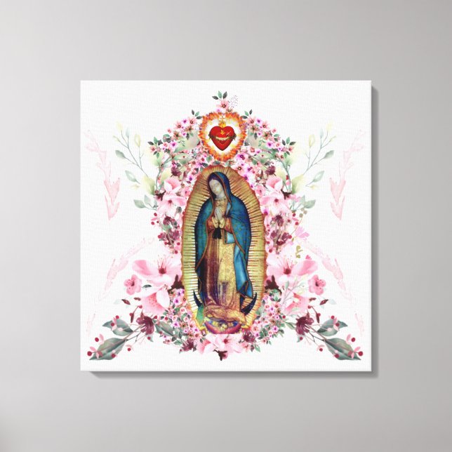 Unsere Dame Guadalupe, Nuestra Señora de Guadalupe Leinwanddruck (Vorderseite)