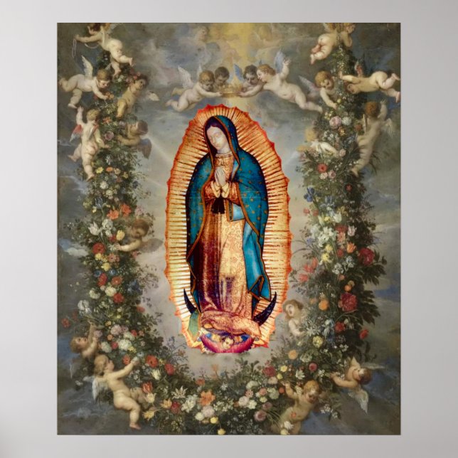 Unsere Dame Guadalupe, Nuestra Señora de Guadalupe Poster (Vorne)