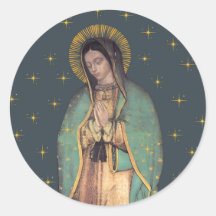 Unsere Dame Guadalupe Rundsticker Sheets
