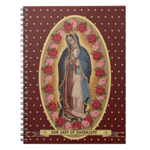 Unsere Dame Guadalupe Santa Maria Spanische Jungfr Notizblock