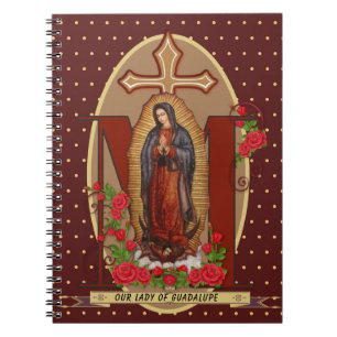 Unsere Dame Guadalupe Santa Maria Spanische Jungfr Notizblock