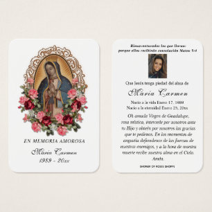 Unsere Dame Guadalupe Spanische Beerdigung Heilige