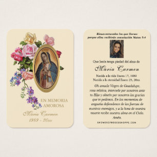 Unsere Dame Guadalupe Spanische Beerdigung Heilige