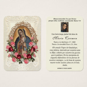 Unsere Dame Guadalupe Spanische Beerdigung Heilige