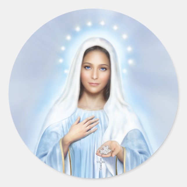 Unsere Dame Medjugorje Umschlag Aufkleber Stickers (Vorderseite)