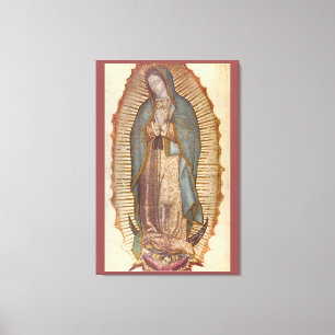 UNSERE DAME OF GUADALUPE 30x45 NATÜRLICH AUF BROW Leinwanddruck