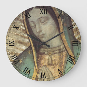 Unsere Dame Of Guadalupe Große Wanduhr