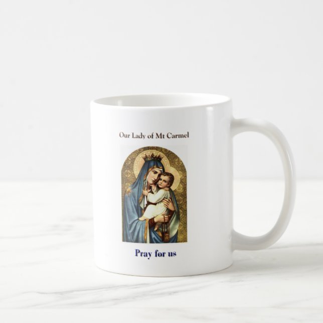 UNSERE DAME OF MT CARMEL SCHALE TASSE (Rechts)