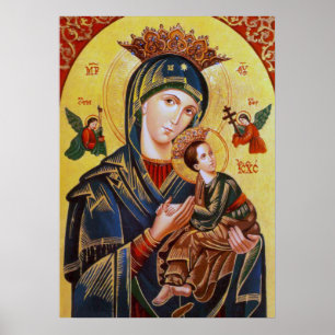 UNSERE DAME OF PERPETUAL HELP ICON POSTER