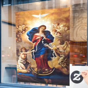 Unsere Dame ohne Knochen Fensteraufkleber