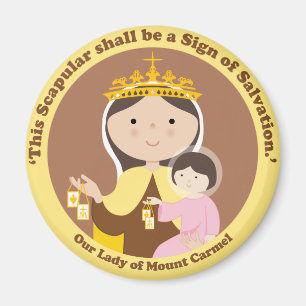 Unsere Dame vom Karmel Magnet