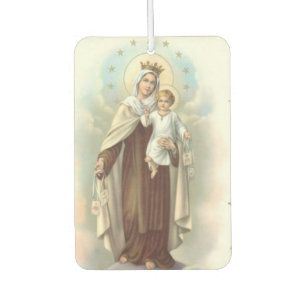 Unsere Dame vom Karmel mit dem Baby Jesus Autolufterfrischer
