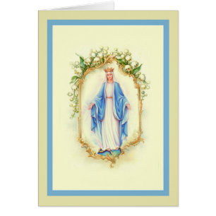 Unsere Dame von Anmut-Jungfrau-Mary-Blumen