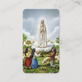 Unsere Dame von Fatima mit "Fatima Prayer Card" Begleitkarte