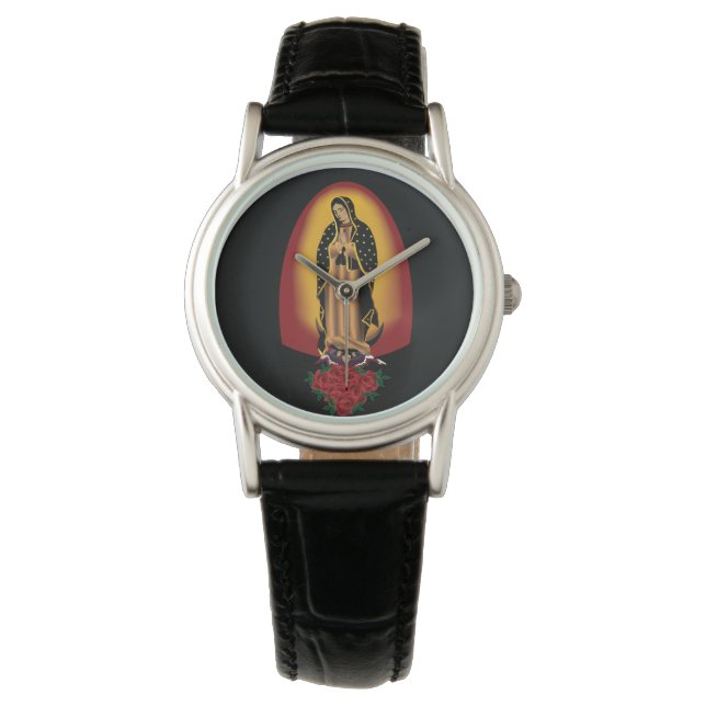 Unsere Dame von Guadalupe Armbanduhr (Vorderseite)