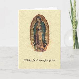 Unsere Dame von Guadalupe Beileid Beileid Karte