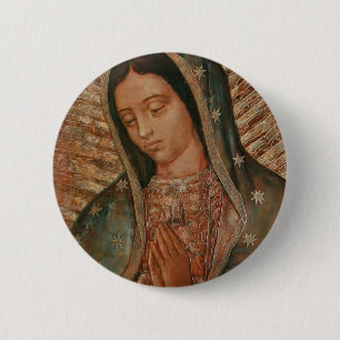 unsere Dame von Guadalupe Button