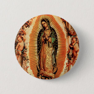 Unsere Dame von Guadalupe Button