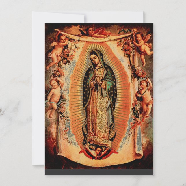 Unsere Dame von Guadalupe Einladung (Vorderseite)