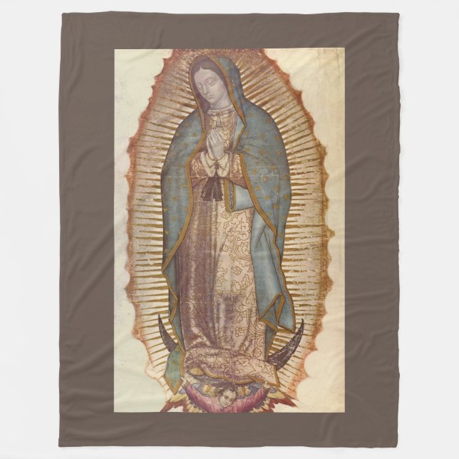 Unsere Dame von Guadalupe   Fleecedecke (Vorderseite)