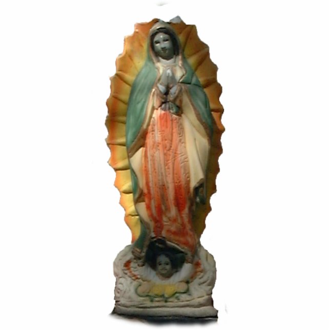 Unsere Dame von Guadalupe Freistehende Fotoskulptur (Vorne)