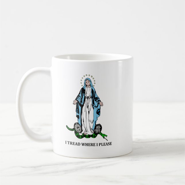 Unsere Dame von Guadalupe gesegnete Mutter katholi Kaffeetasse (Links)