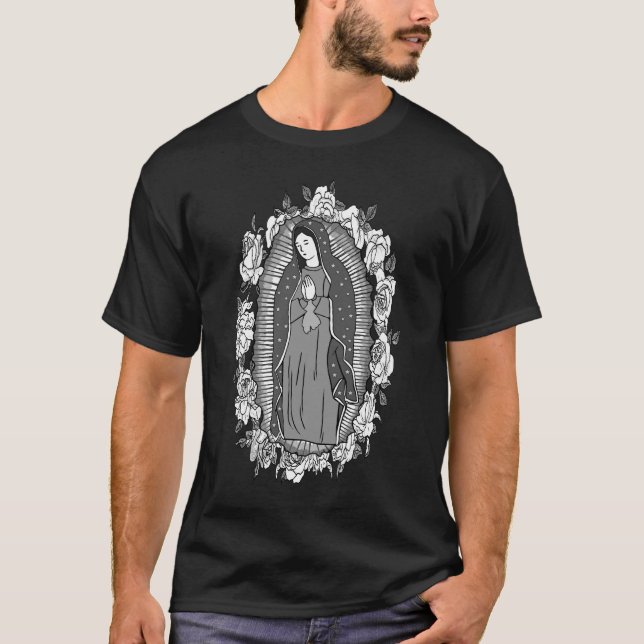 Unsere Dame von Guadalupe, JUNGFRAU VON GUADALUPE T-Shirt (Vorderseite)