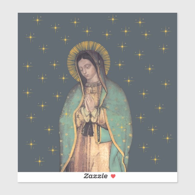 Unsere Dame von Guadalupe, maßgeschneiderte Vinyl- Aufkleber (Blatt)