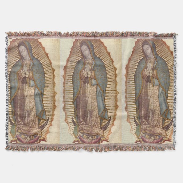 Unsere Dame von Guadalupe Mauer hängt an der Decke (Vorderseite)